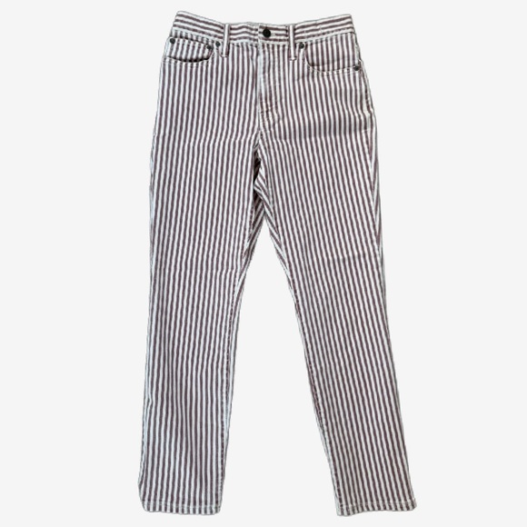 Madewell Denim - Madewell red and white striped jeans!